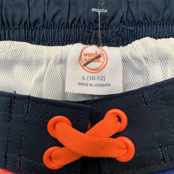 Wonder Nation Dinosaur Swim Trunks Boys Large 10-12 Pull On Back Elastic NWOT - Picture 6 of 6
